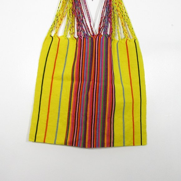 Wholesale oaxaca tote for your store Oaxaca Mexican Yellow Striped Tote Bag New